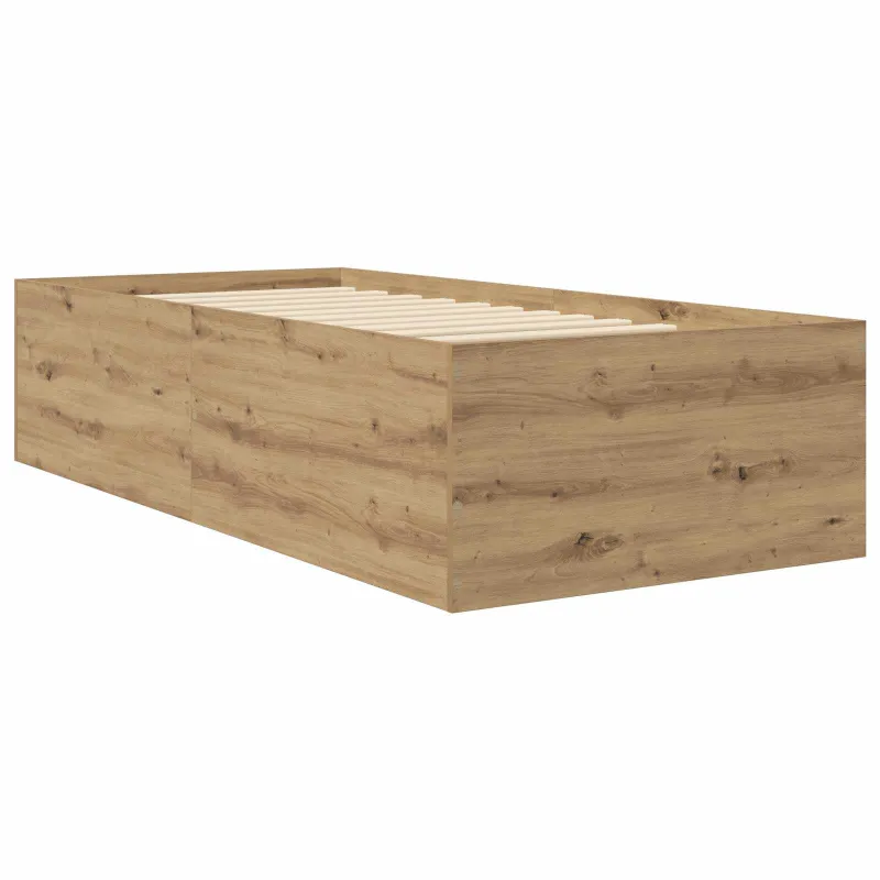 Grindų lovos rėmas Artisano ąžuolo 80 x 200 cm Apdirbta mediena
