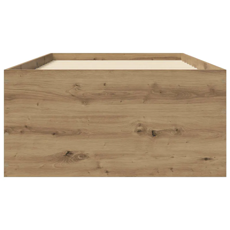 Grindų lovos rėmas Artisano ąžuolo 80 x 200 cm Apdirbta mediena