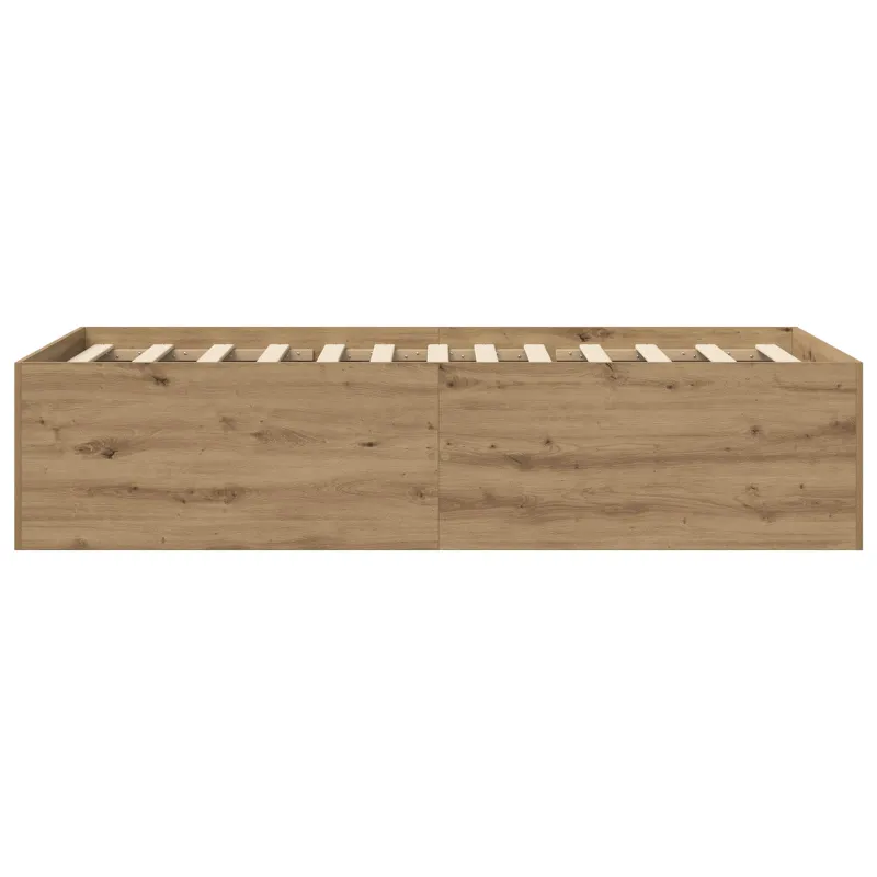 Grindų lovos rėmas Artisano ąžuolo 80 x 200 cm Apdirbta mediena