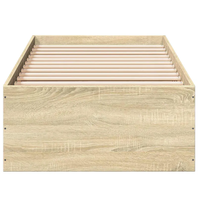 Grindų lovos rėmas Sonoma ąžuolas 80 x 200 cm Apdirbta mediena