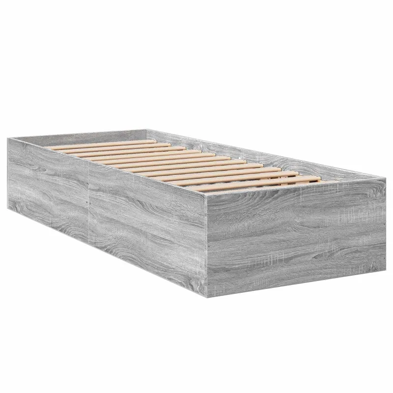 Grindų lovos rėmas Pilka Sonoma 80 x 200 cm Apdirbta mediena