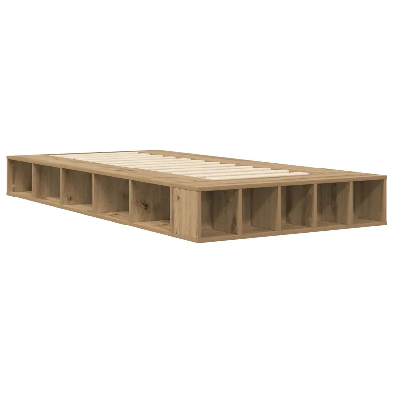 Lovos rėmas su saugojimu su lentyna Artisano ąžuolo 80 x 200 cm