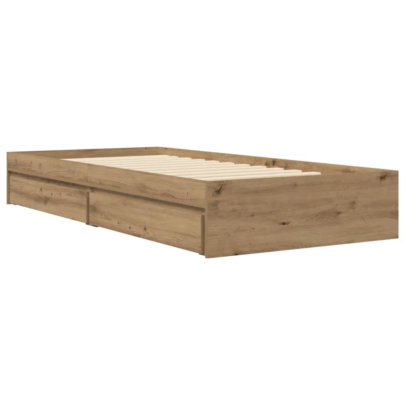 Lovos rėmas su saugojimu su stalčių Artisano ąžuolo 80 x 200 cm