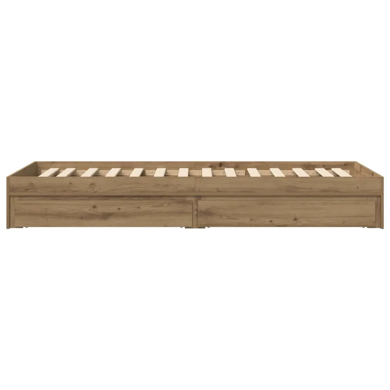 Lovos rėmas su saugojimu su stalčių Artisano ąžuolo 80 x 200 cm
