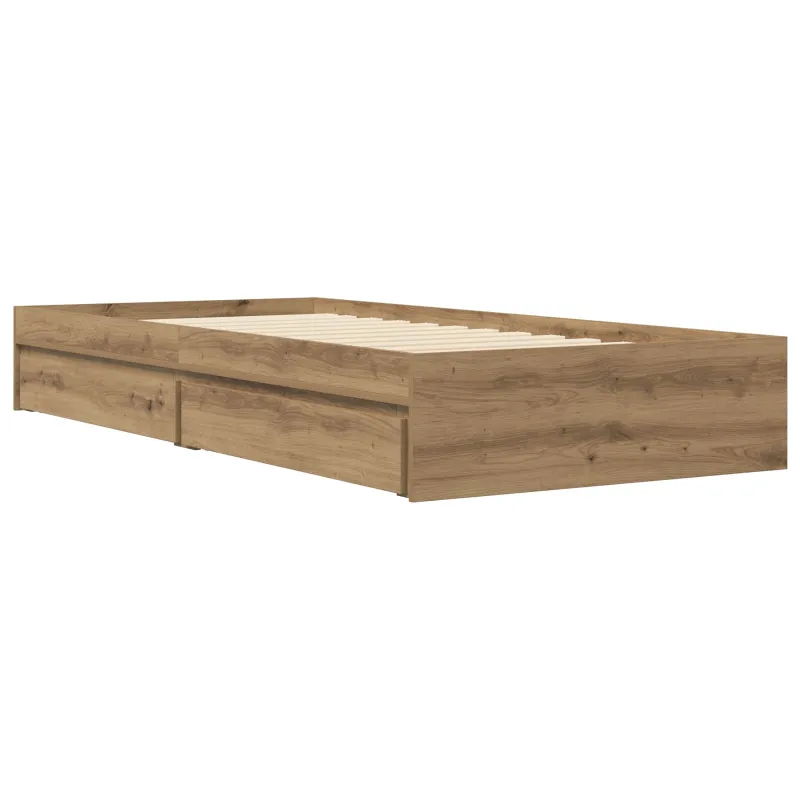 Lovos rėmas su saugojimu su stalčių Artisano ąžuolo 80 x 200 cm