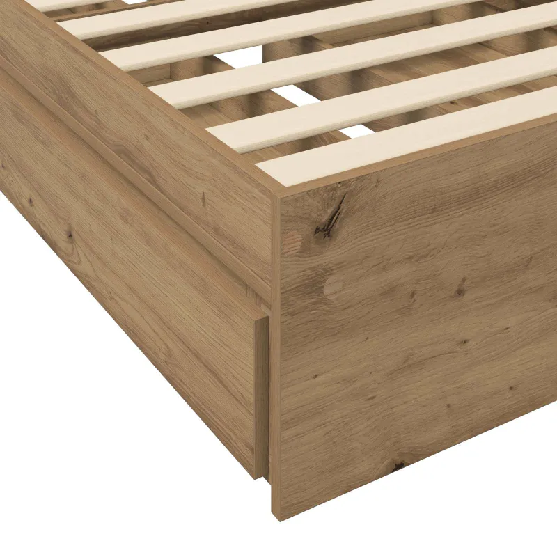 Lovos rėmas su saugojimu su stalčių Artisano ąžuolo 80 x 200 cm