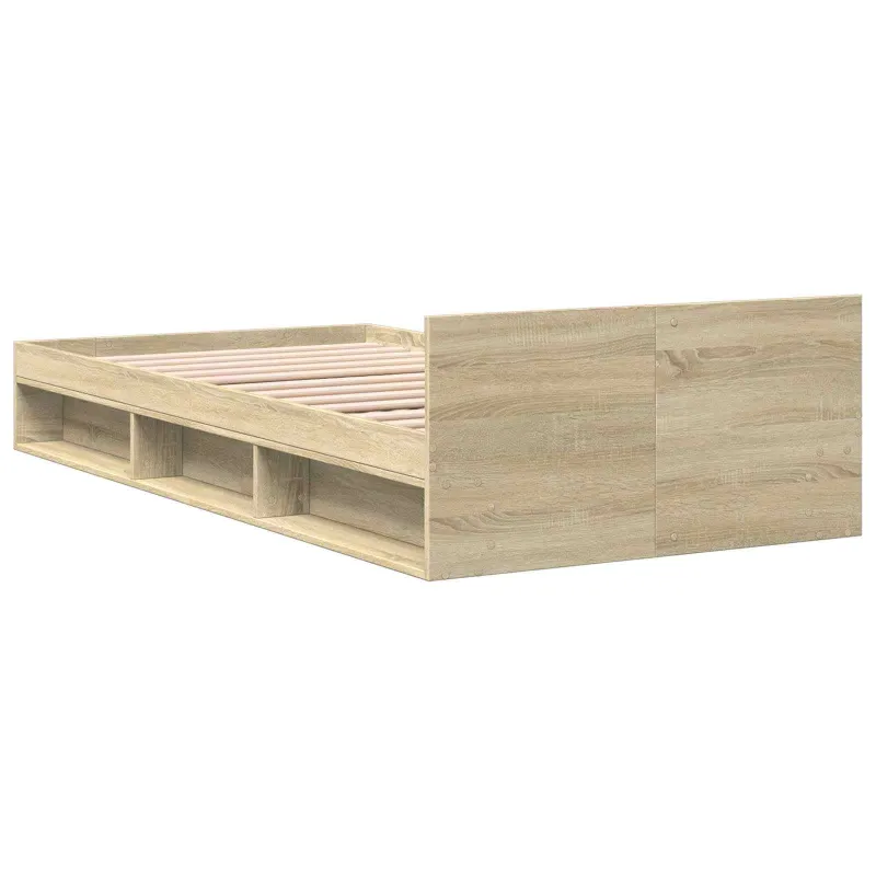 Lovos rėmas su saugojimu su stalčių Sonoma ąžuolas 80 x 200 cm