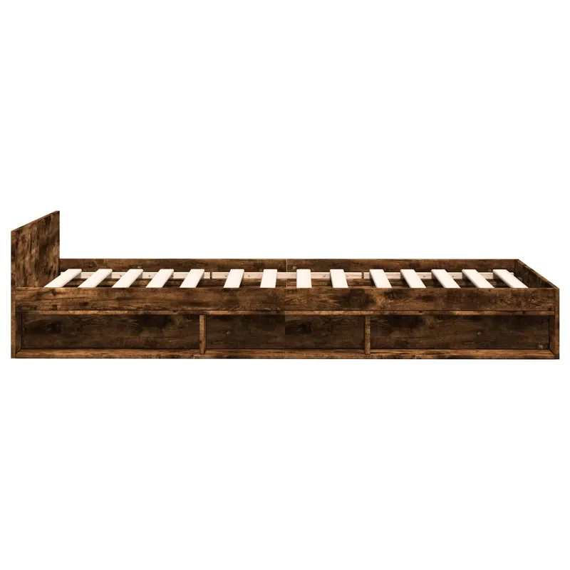 Lovos rėmas su saugojimu su stalčių Dūminio ąžuolo 80 x 200 cm