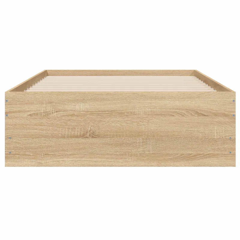 Lovos rėmas su saugojimu su stalčių Sonoma ąžuolas 80 x 200 cm