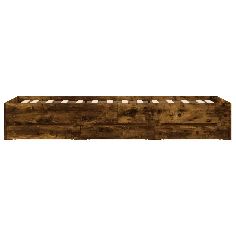 Lovos rėmas su saugojimu su stalčių Dūminio ąžuolo 80 x 200 cm