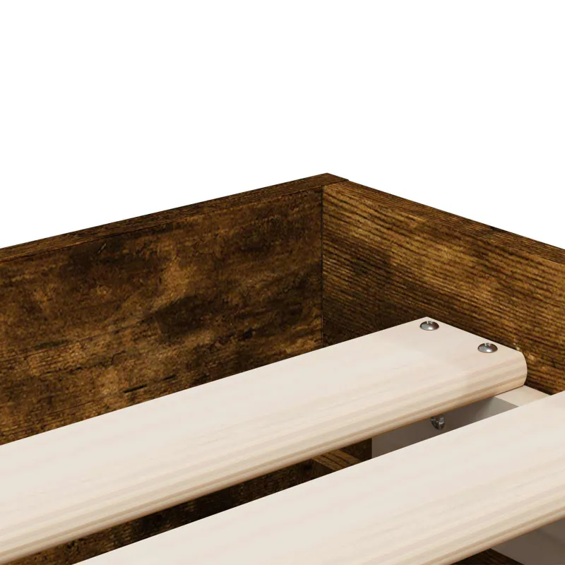 Lovos rėmas su saugojimu su stalčių Dūminio ąžuolo 80 x 200 cm
