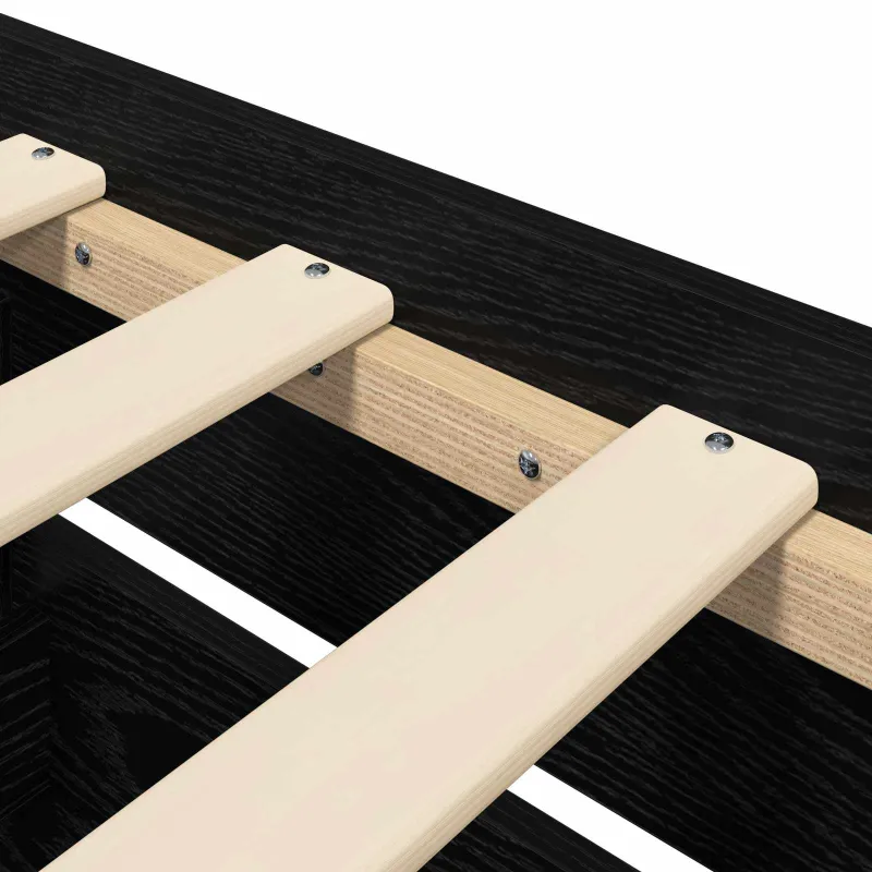 Lovos rėmas su saugojimu su stalčių Juodojo ąžuolo 80 x 200 cm