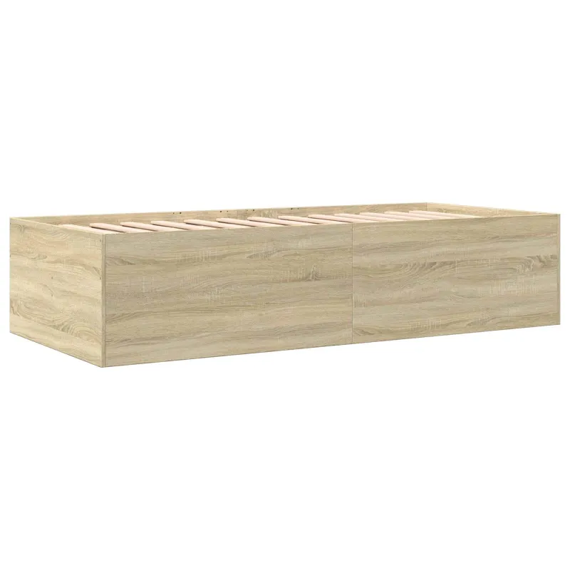 Lovos rėmas su saugojimu su stalčių Sonoma ąžuolas 80 x 200 cm