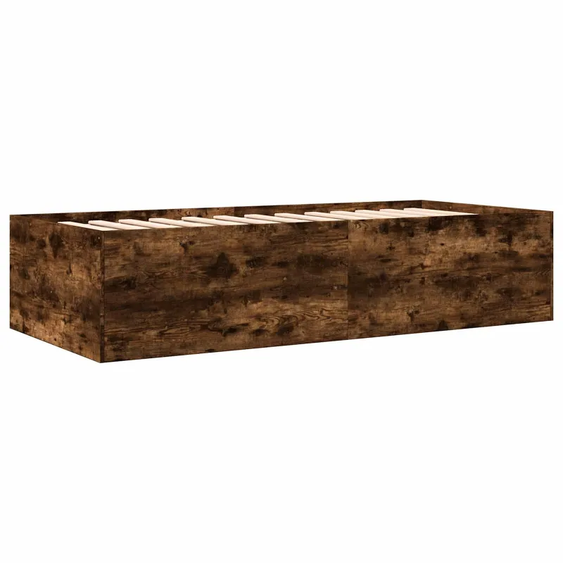 Lovos rėmas su saugojimu su stalčių Dūminio ąžuolo 80 x 200 cm