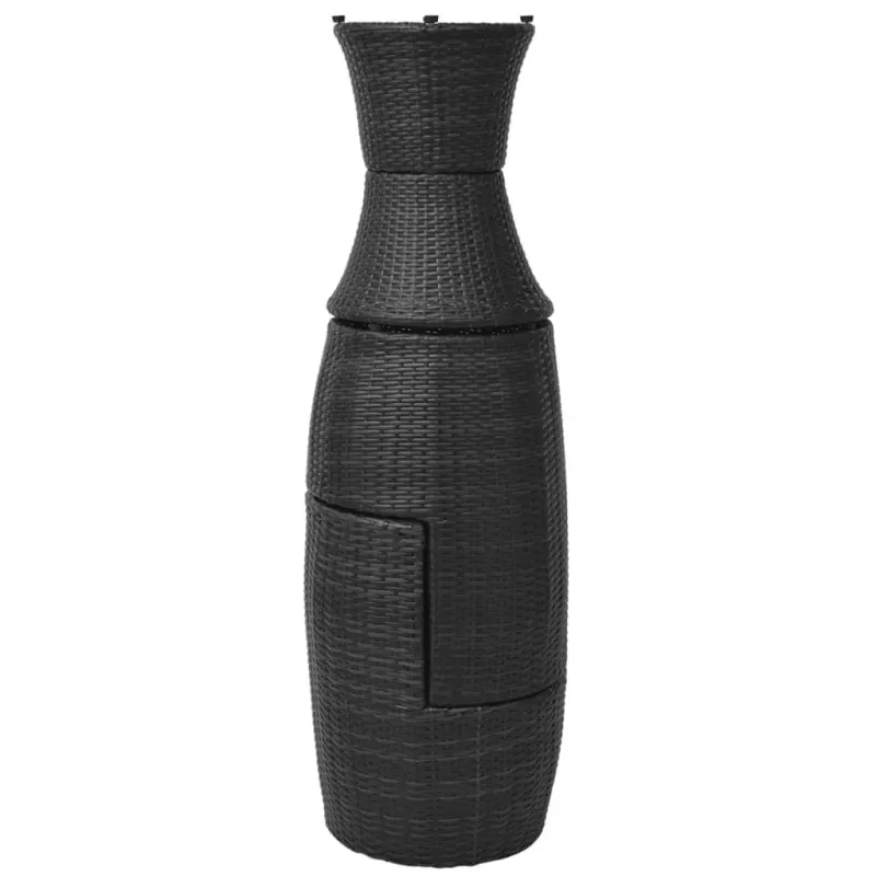 Bistrokalustekokonaisuus tyynyine, 3D, musta, poliratkaali