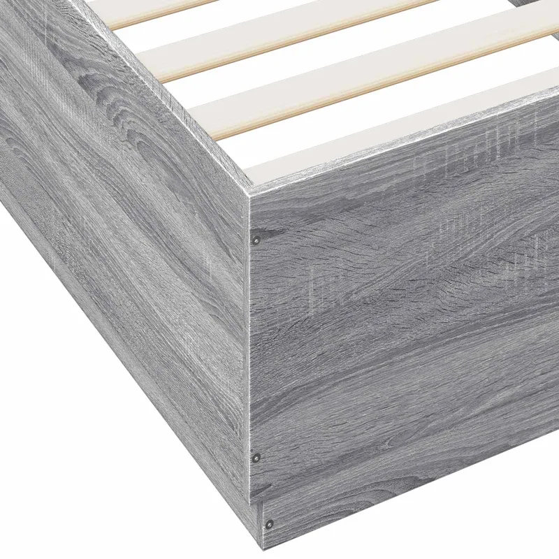 Lovos rėmas Pilka Sonoma 80 x 200 cm Apdirbta mediena