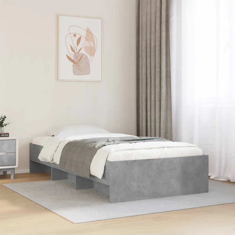 Lovos rėmas Betono pilka 80 x 200 cm Apdirbta mediena