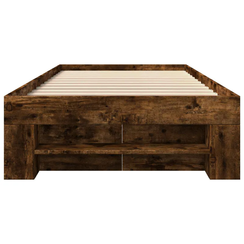 Lovos rėmas su saugojimu su stalčių Dūminio ąžuolo 80 x 200 cm