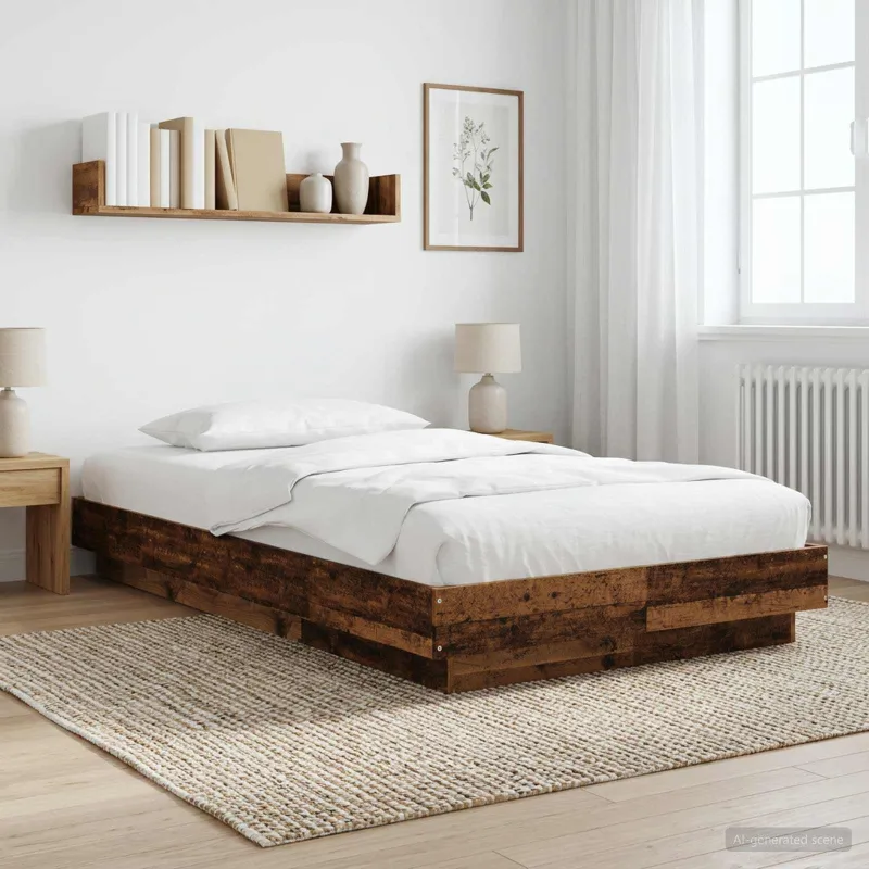 Grindų lovos rėmas Sendintos medienos 80 x 210 cm