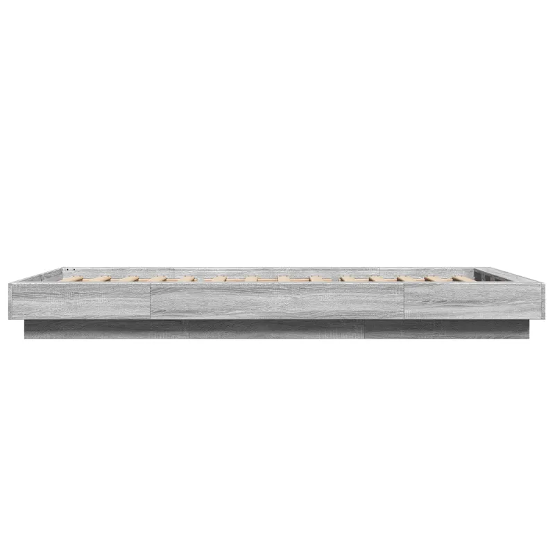 Grindų lovos rėmas Pilka Sonoma 80 x 210 cm Apdirbta mediena