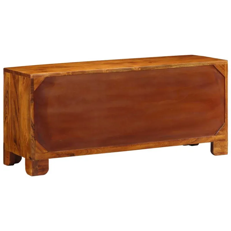 Batų suolelis Medus ruda 100 x 35 x 45 cm Alyvuogių masyvas