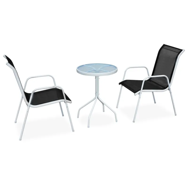 Bistrokalustekoko, 3d., musta, teräs