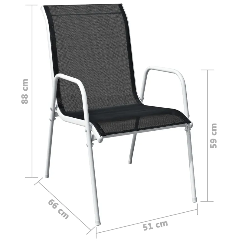 Bistrokalustekoko, 3d., musta, teräs