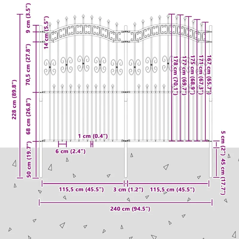 Sodo tvora KAMPEN 240 x 228 cm Mesh Balta