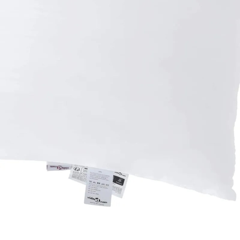 Pagalvė su pagalve 2 pcs Balta 61 x 41 x 20 cm Poliesteris