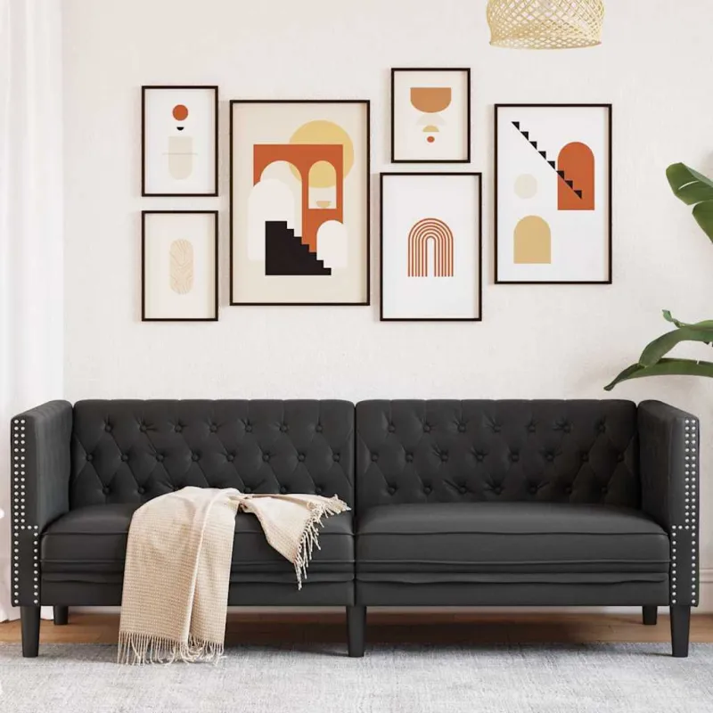 Sofa Juoda 194 x 74,5 x 70,5 cm PVC