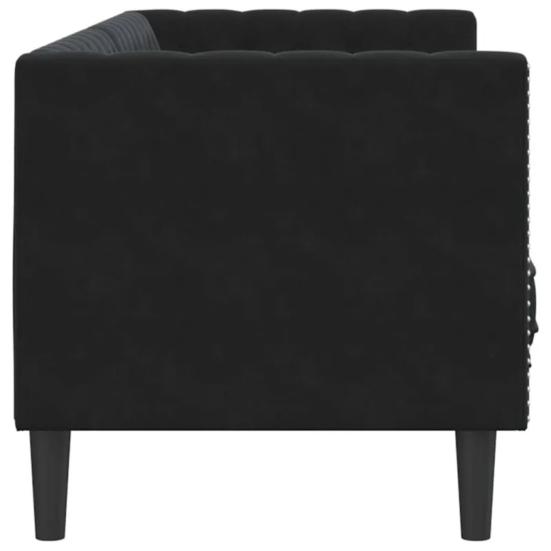Sofa Juoda 194 x 74,5 x 70,5 cm Aksomas