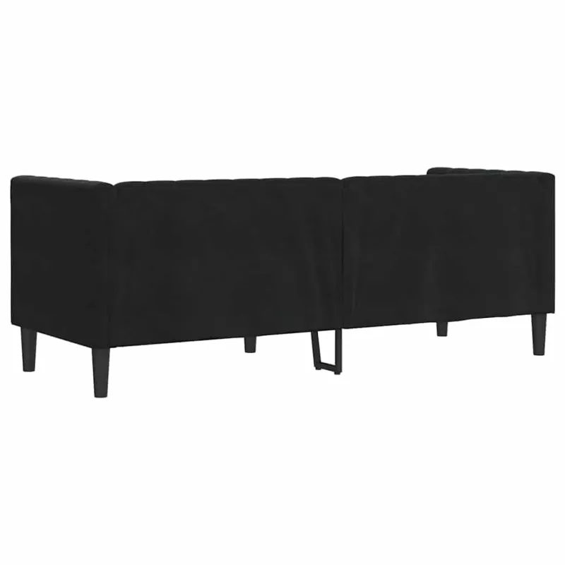 Sofa Juoda 194 x 74,5 x 70,5 cm Aksomas