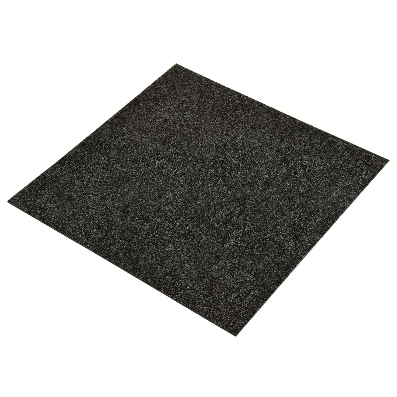 Kilimas 20 pcs Juodas 50 x 50 cm Bitumas
