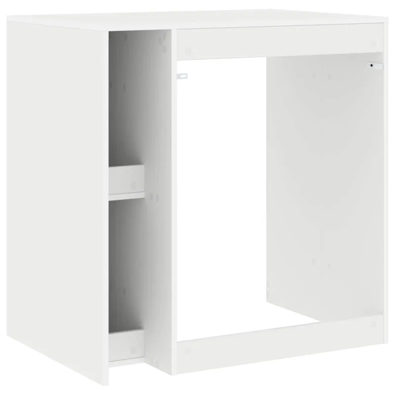 Skalbimo mašinos spintelė su saugykla Balta 87 x 60 x 89 cm