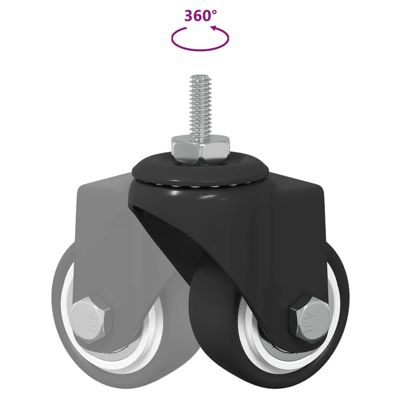 Sukamasis ratukas 12 pcs Juoda 40,4 x 40,4 x 19,7 mm