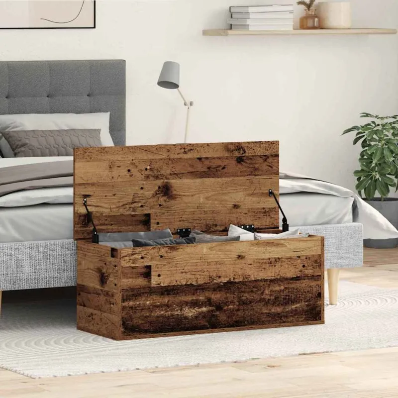 Saugojimo dėžė Senovinis medis 90 x 35 x 35 cm Apdirbta mediena