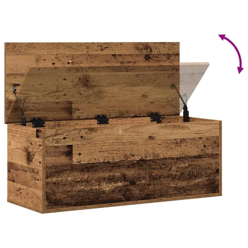 Saugojimo dėžė Senovinis medis 90 x 35 x 35 cm Apdirbta mediena