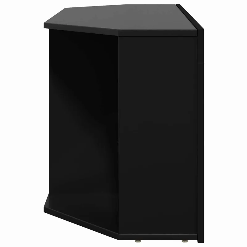 Kampinė LED televizoriaus spinta Juoda 100 x 40 x 50 cm