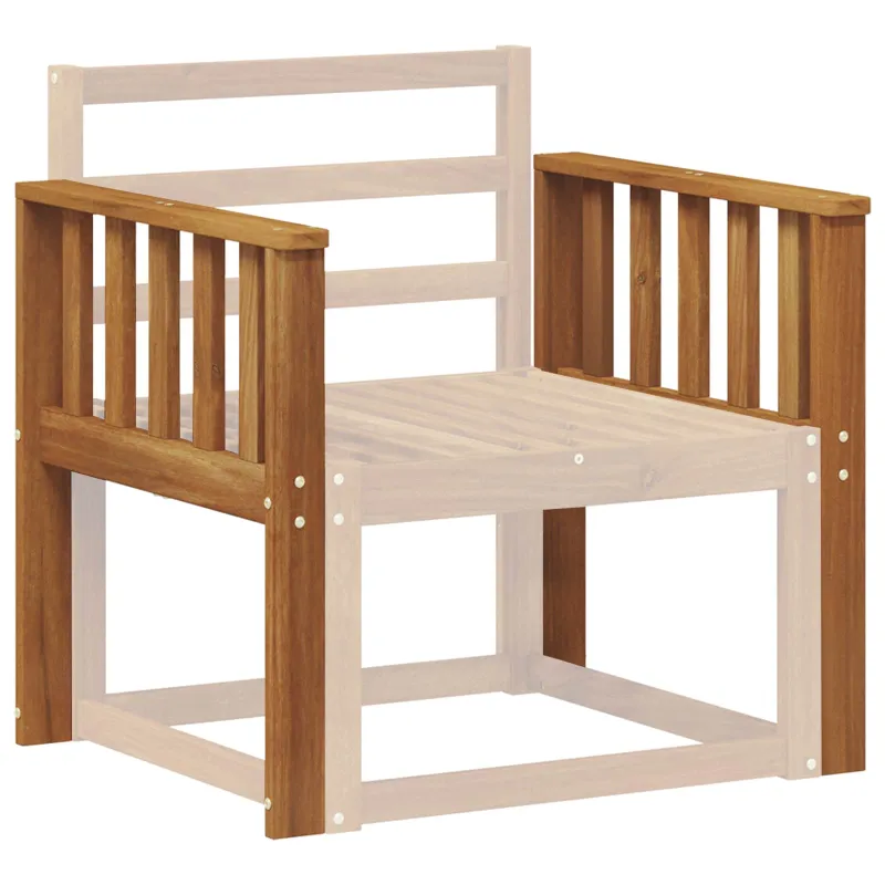 Porankiai 2 pcs Ruda 60 x 6 x 61 cm Apdirbta mediena