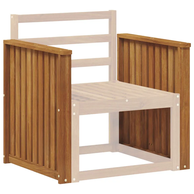 Porankiai 2 pcs Ruda 60 x 6 x 61 cm Apdirbta mediena
