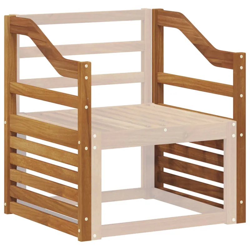 Porankiai 2 pcs Ruda 59 x 4 x 73 cm Apdirbta mediena