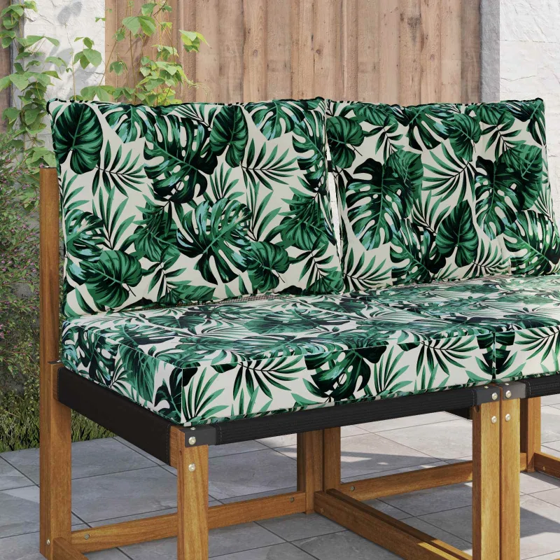 Lauko sofa pagalvėlė Poliesteris Lapų raštas 60 x 50,5 x 8 cm