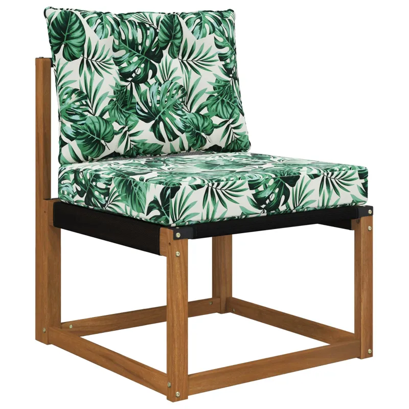 Lauko sofa pagalvėlė Poliesteris Lapų raštas 60 x 50,5 x 8 cm