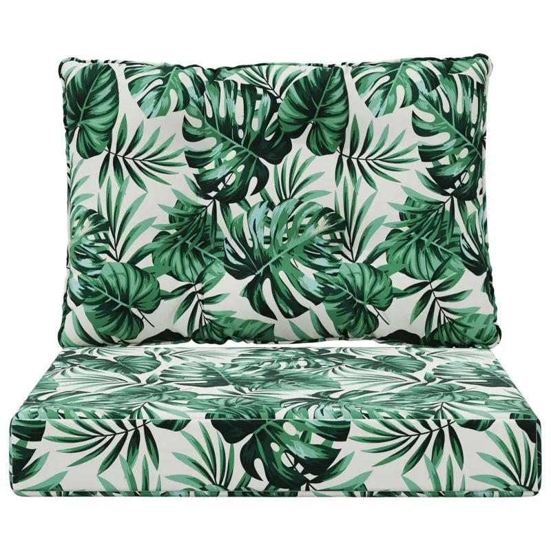Lauko sofa pagalvėlė Poliesteris Lapų raštas 60 x 50,5 x 8 cm