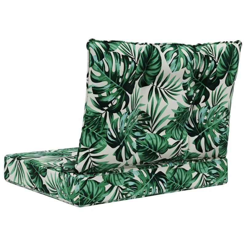 Lauko sofa pagalvėlė Poliesteris Lapų raštas 60 x 50,5 x 8 cm