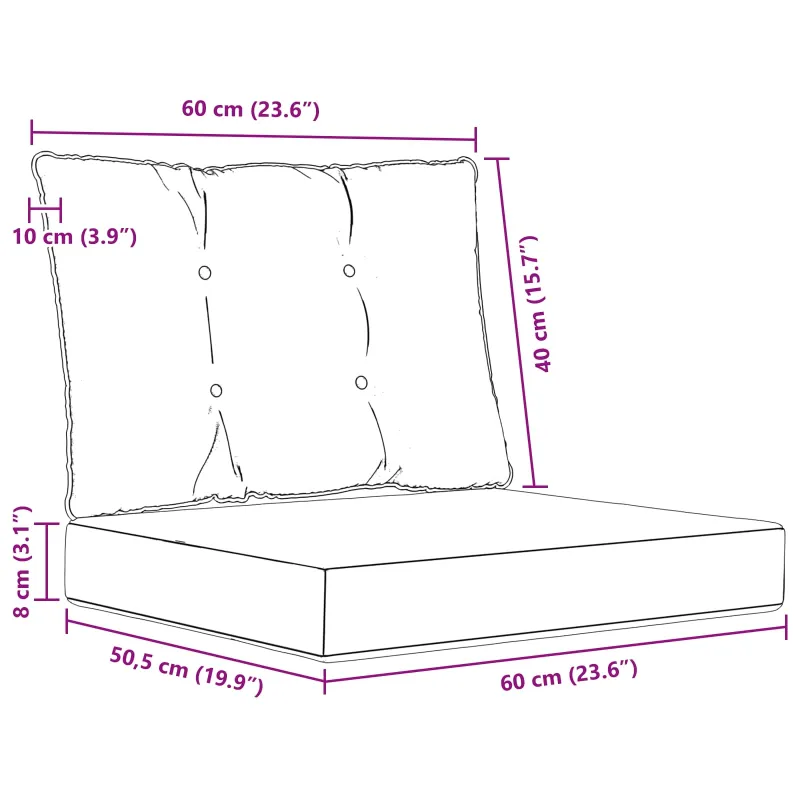 Lauko sofa pagalvėlė Poliesteris Lapų raštas 60 x 50,5 x 8 cm