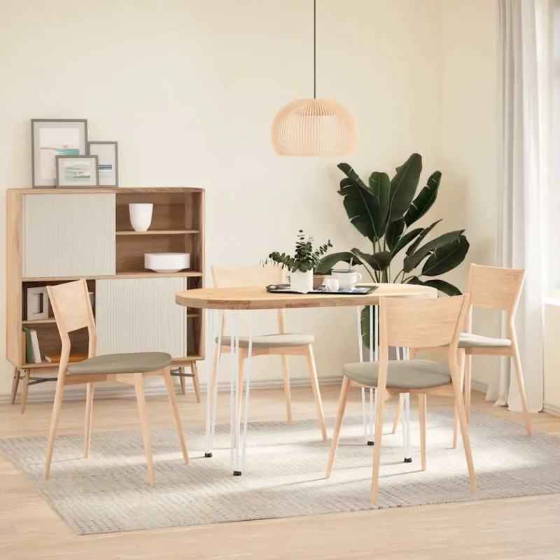Konsolinių staliukų kojelės, 4 vnt., baltos, 72 cm, plienas