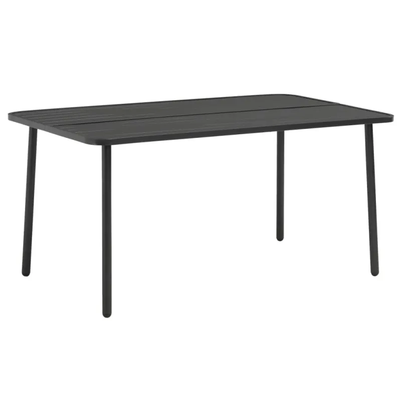 Sodo pöytätaso, tummanharmaa, 150x90x72cm, teräs