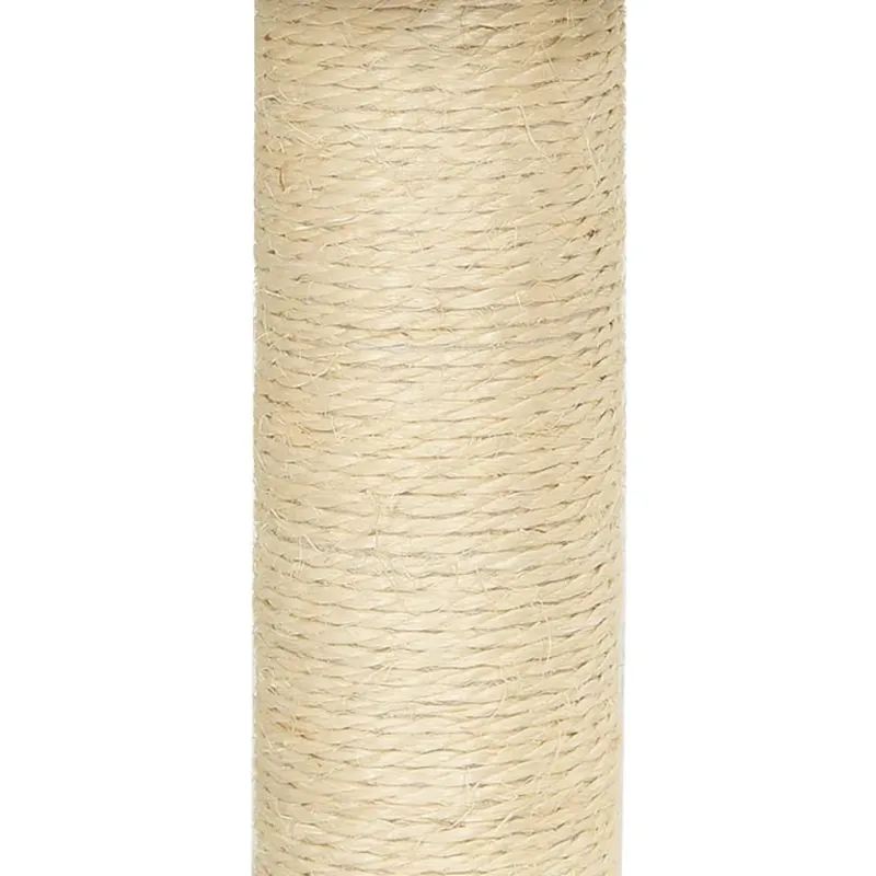 Draskyklė katėms su stovais iš sizalio, kreminės spalvos, 92cm