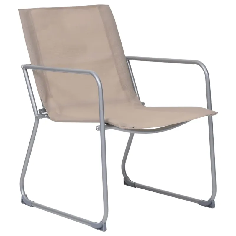 Sodo poilsio komplekti, 4 osaa, taupe, kangas ja teräs